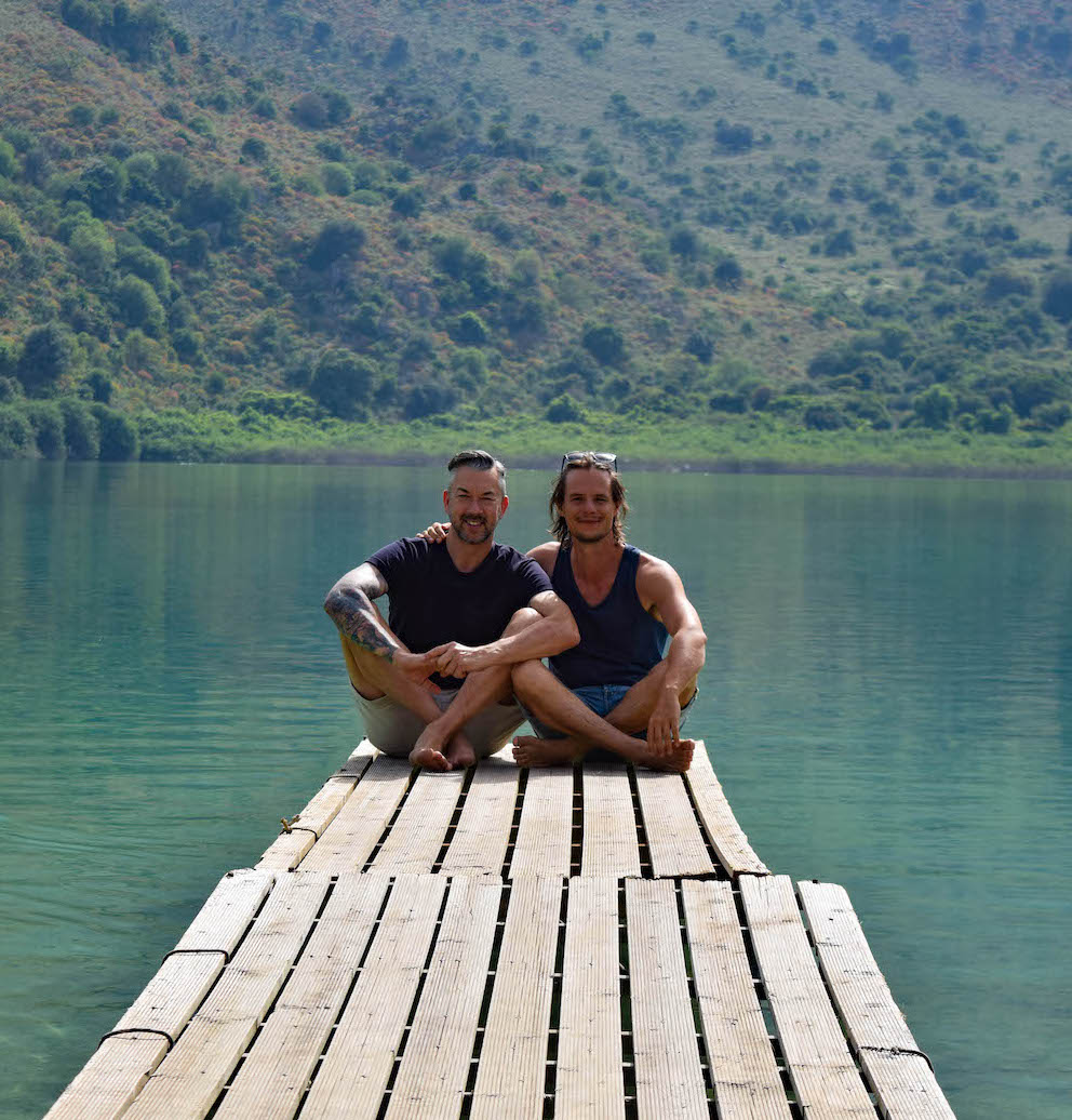 Ed and Rob together in Crete